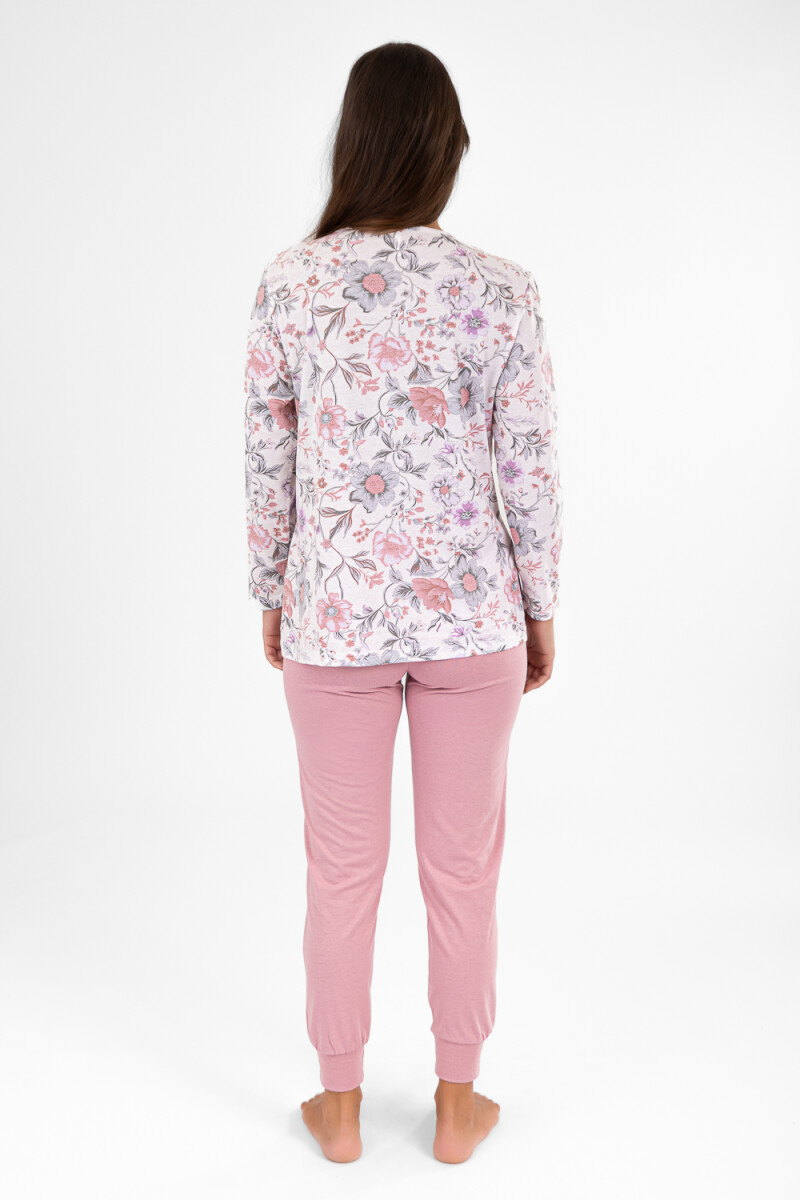 Pijama flow flower Lila