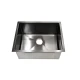 Pileta De Cocina Cuadrada Negra Acero Inoxidable 58.4X45.7X25.4 Incluye Desague Y Canastilla Aqualia 000