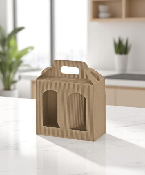 Caja corrugado 2 ventanas 21x10x15 - AVANA Caja corrugado 2 ventanas 21x10x15 - AVANA