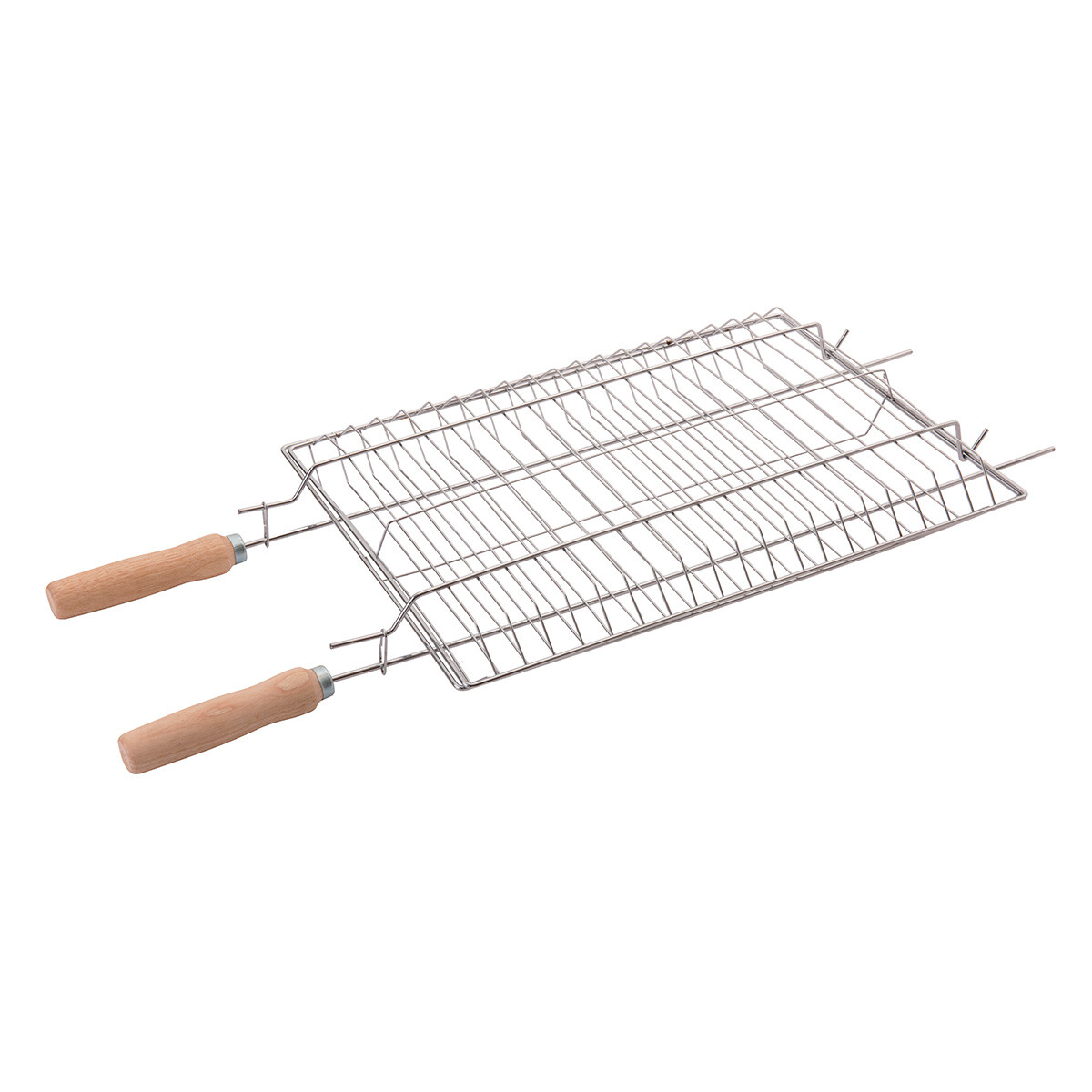 Rejilla doble BBQ cromo linea Basic Martinazzo 