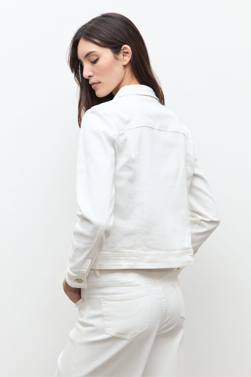 Chaqueta clasica de jean crudo