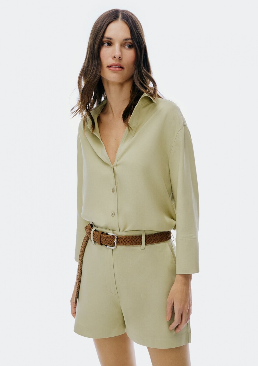 CAMISA FEM - VERDE CLARO 