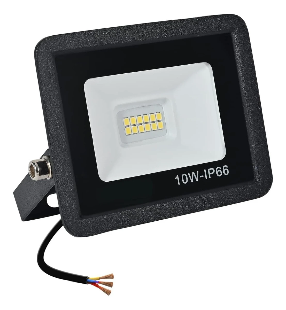 Reflector Foco Led 10w Luz Fria Exterior Ip66 - Negro 