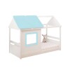 Cama Casita 1 Plaza - Tota B137 Blanco/Azul