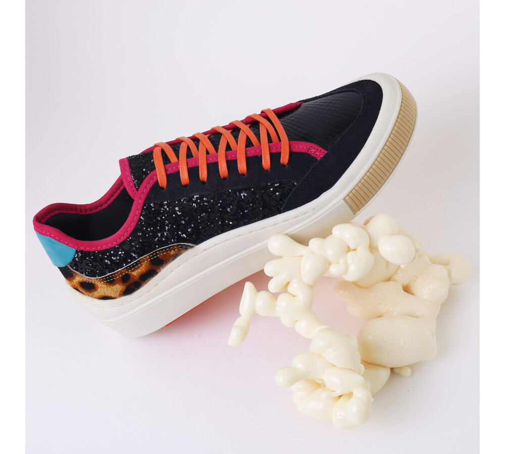Deportivo Casual Animal Print Negro/Print