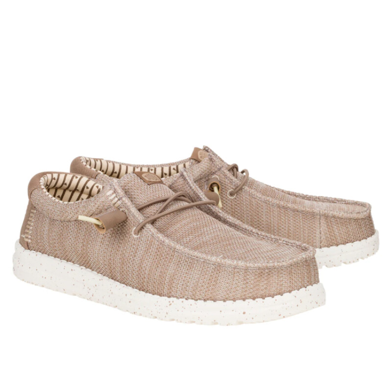 Zapatos Hey Dude Wally Stretch Mesh - Beige Zapatos Hey Dude Wally Stretch Mesh - Beige