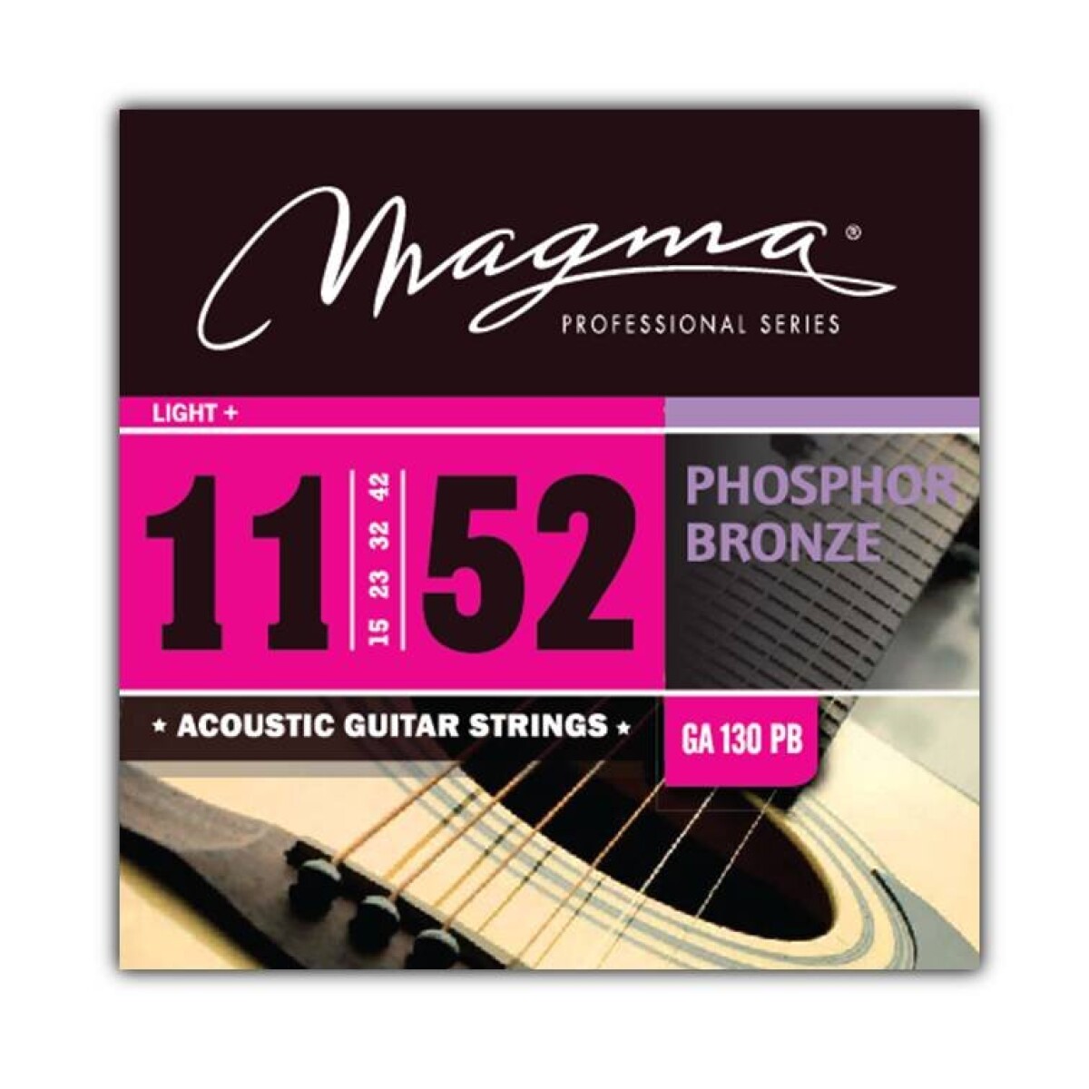 Encordado Guitarra Acustica Magma Phosph Broze .011 GA130PB 