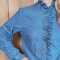 Camisa Franca Denim Azul