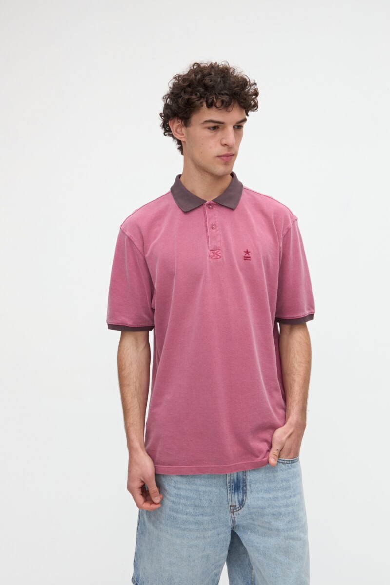 Remera polo Mikko - Bordeaux 