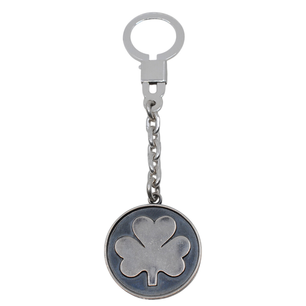 Llavero plata 925 con medalla diseño trébol. Diámetro 34 mm Llavero plata 925 con medalla diseño trébol. Diámetro 34 mm