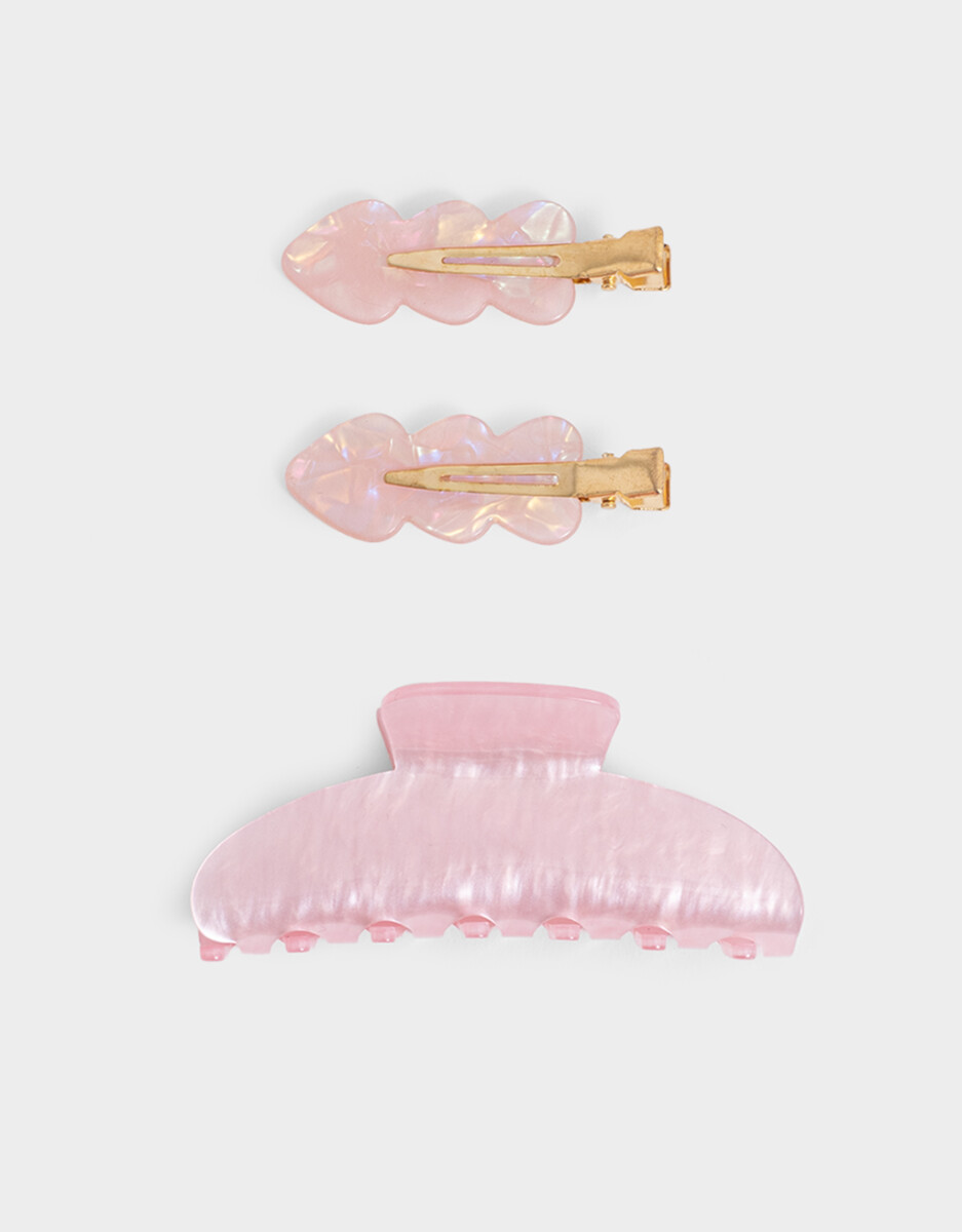 Set De Piquito Y Broche Acrílico 
