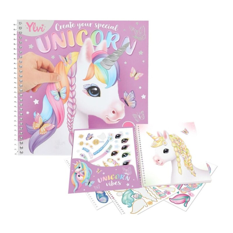 DRESSMU Libro Con Stickers Top Model - Dress Me Up Unicornio