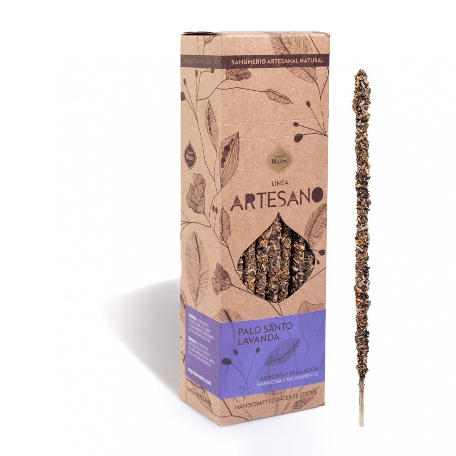 Sahumerio artesanal Palo Santo y Lavanda Sagrada Madre Sahumerio artesanal Palo Santo y Lavanda Sagrada Madre