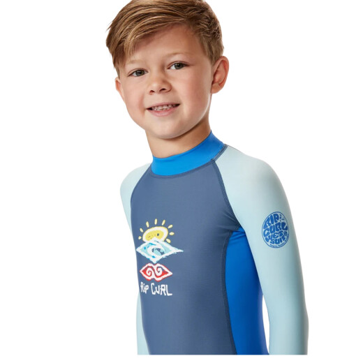 Lycra Rip Curl Cosmic Upf L/S Spring Suit-Boy - Azul Lycra Rip Curl Cosmic Upf L/S Spring Suit-Boy - Azul