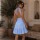 Vestido Amanda celeste