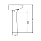 PEDESTAL COLUMNA LINEA ANDINA MODELO FLORENCIA COLOR BLANCO 000