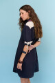 VESTIDO LINO POLO AZUL