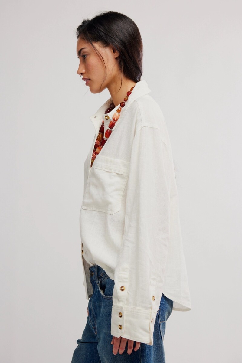 BLUSA LINEN LAUREL Marfil