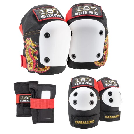 Pack de Protección 6 Piezas - Steve Caballero 187 Killer Pads Black Pack de Protección 6 Piezas - Steve Caballero 187 Killer Pads Black