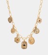 Collar Corto De Metal Dorado