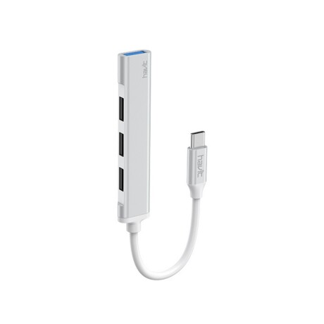 Hub Havit 4 Puertos USB a USB-C HV-HB41 Blanco Hub Havit 4 Puertos USB a USB-C HV-HB41 Blanco