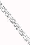 PULSERA DE ALEACIÓN DE METALES BAÑADA EN PLATA DE LEY CON ESLABONES Pulsera