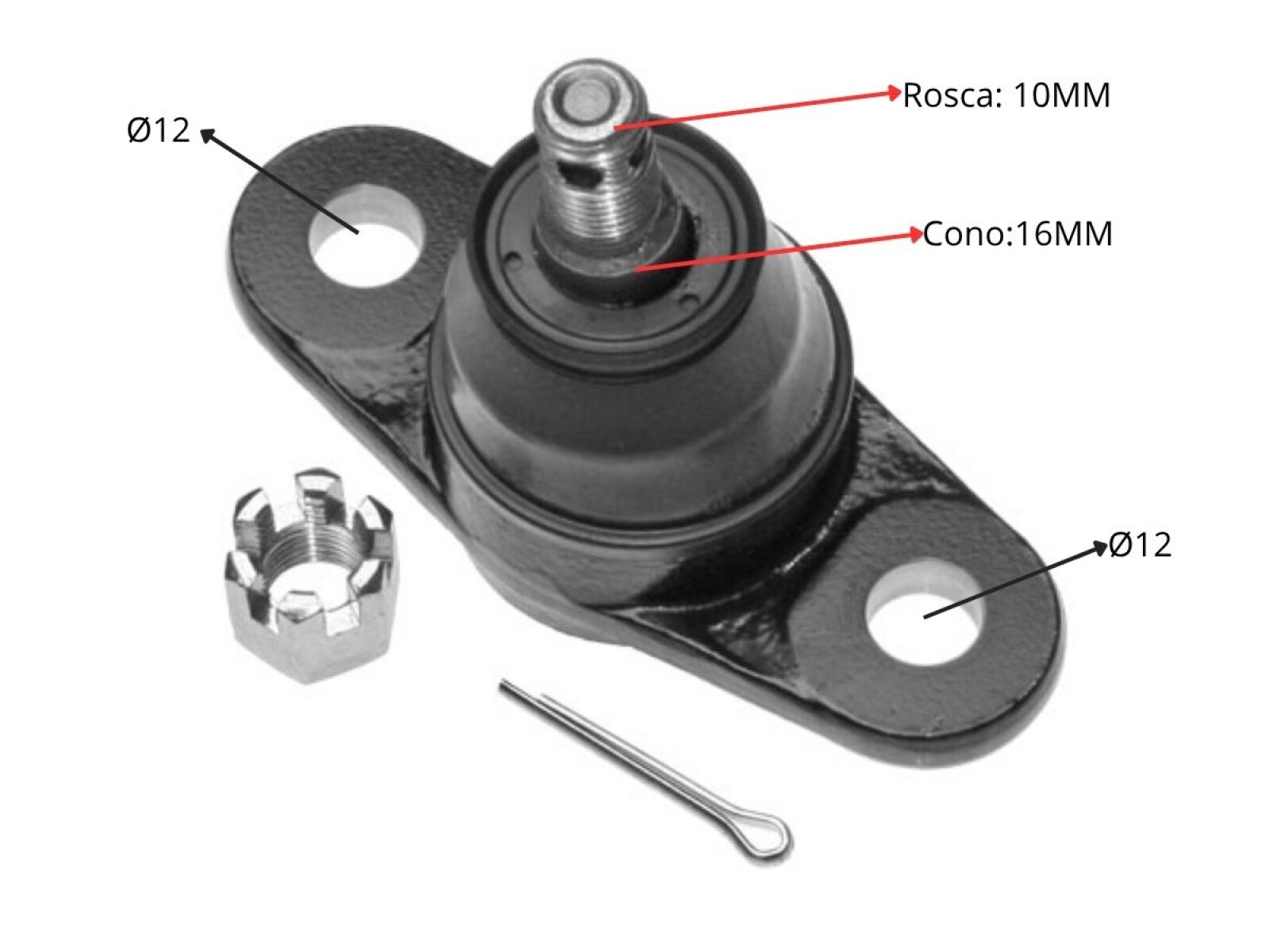Rotula Del Hyundai Accent, Kia Rio 00-12 Der/Izq 