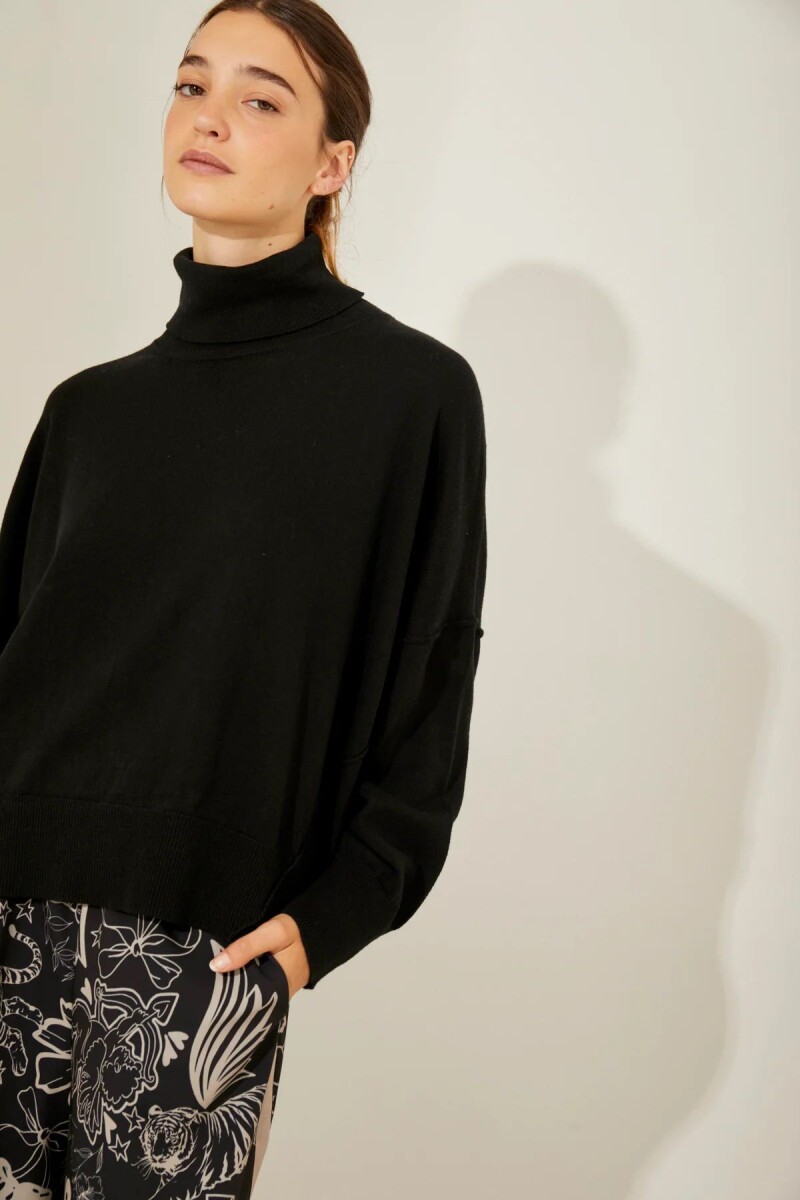 POLERA MALENA - NEGRO 