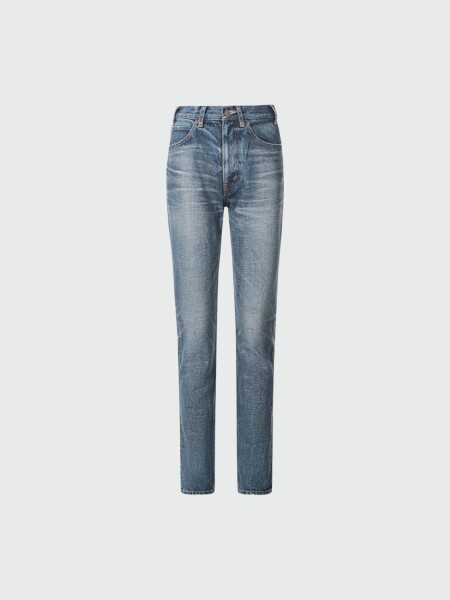 Celine- Jean clásico efecto desgastado Azul