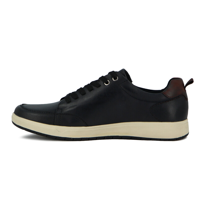 Country Calzado Casual Hombre Acordonado C/ Cierre - Negro Negro