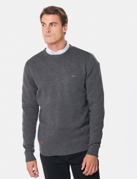 BUZO DE LANA Gris Oscuro