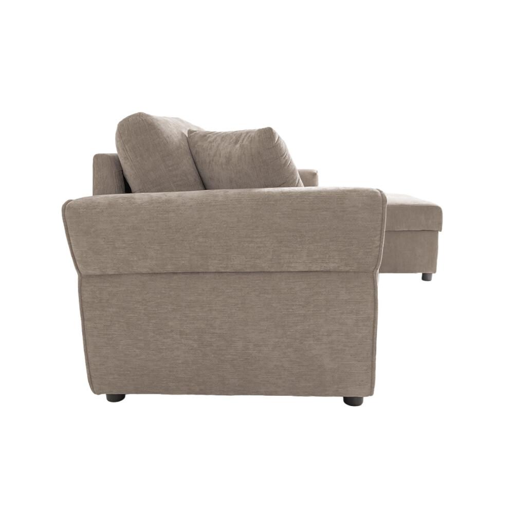 SOFÁ CAMA CHAISE/BAÚL TELA NATURAL-BEIGE BRISTOL BEIGE