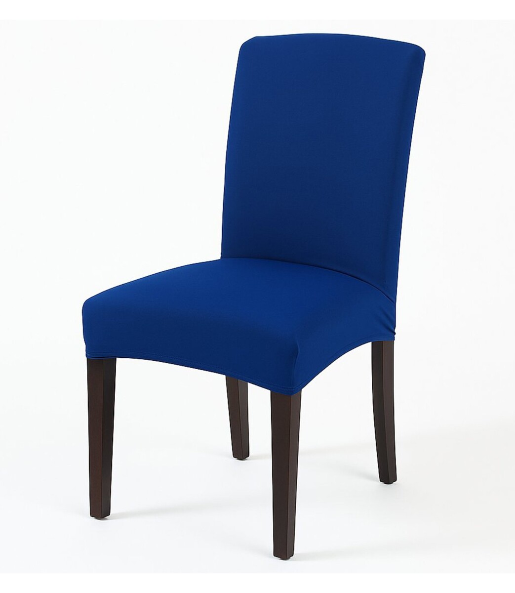 Funda Para Silla Comedor Cubre Asiento Elastizada Y Lavable - Variante Color Azul 2 