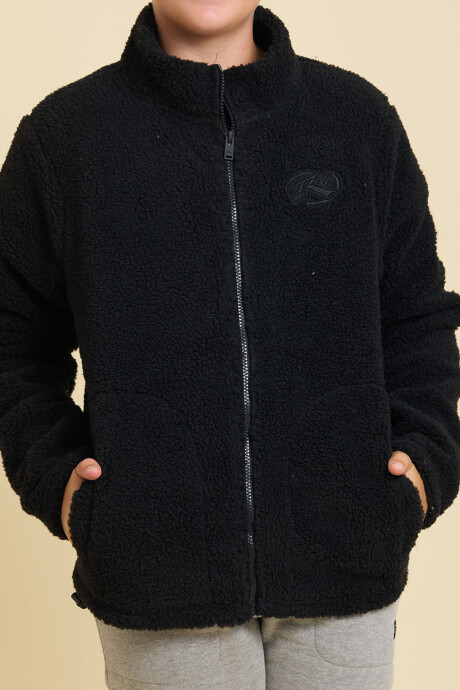 CAMPERA SAYER TEEN ( SHERPA ) RUSTY Negro