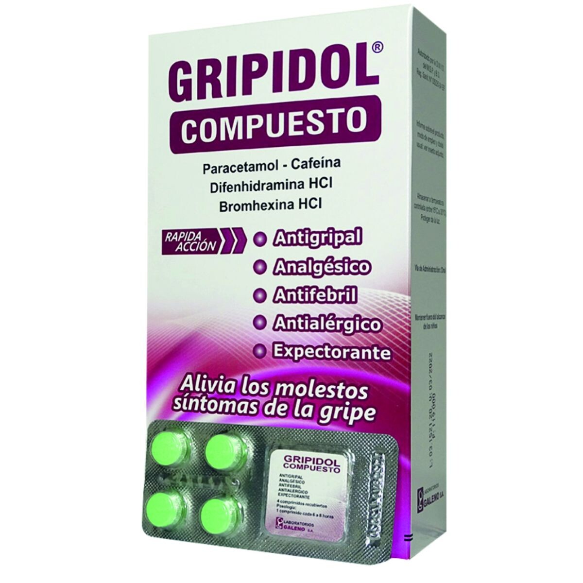 GRIPIDOL COMPTO. COMP. EXHIB X 25 SOBRES 
