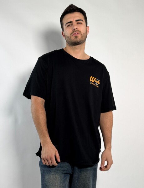 Remera oversize con estampa Ponce Negro