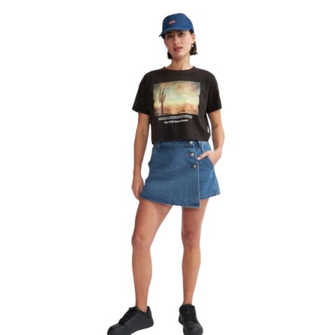 SHORT POLLERA MINERVA XS-XL AZUL OSCUR