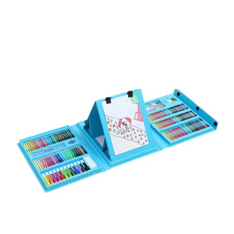 Maleta Set De Útiles Con Libreta Azul