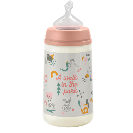 Mamadera Suavinex Anatómica 0-6 Meses Flujo M Rosada 270ml Mamadera Suavinex Anatómica 0-6 Meses Flujo M Rosada 270ml