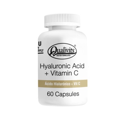 Hyaluronic Acid + Vitamin C Qualivits 60 Caps. Hyaluronic Acid + Vitamin C Qualivits 60 Caps.