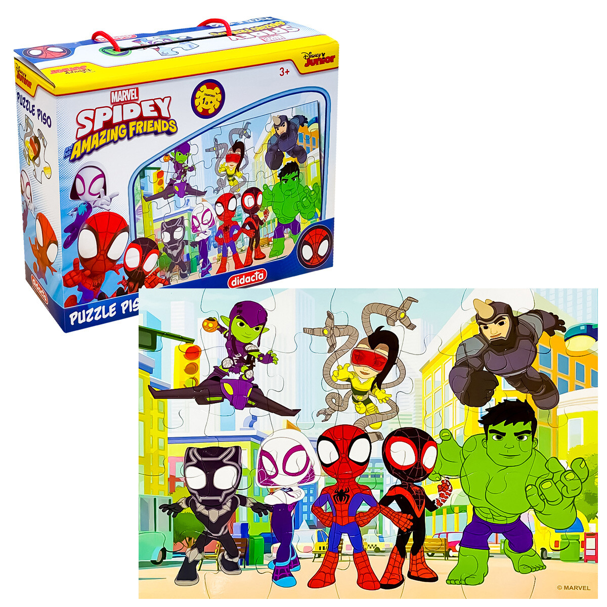 Puzzle Rompecabezas Mickey Minnie Spidey 35 piezas - Spidey 