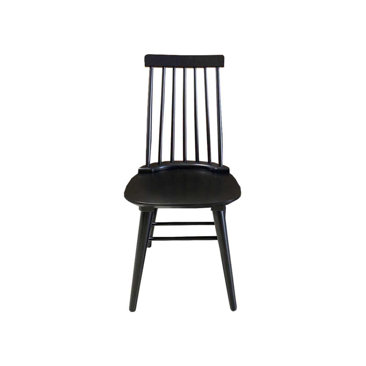 SILLA DE COMEDOR - MADERA NEGRO WINDSOR ALTA 
