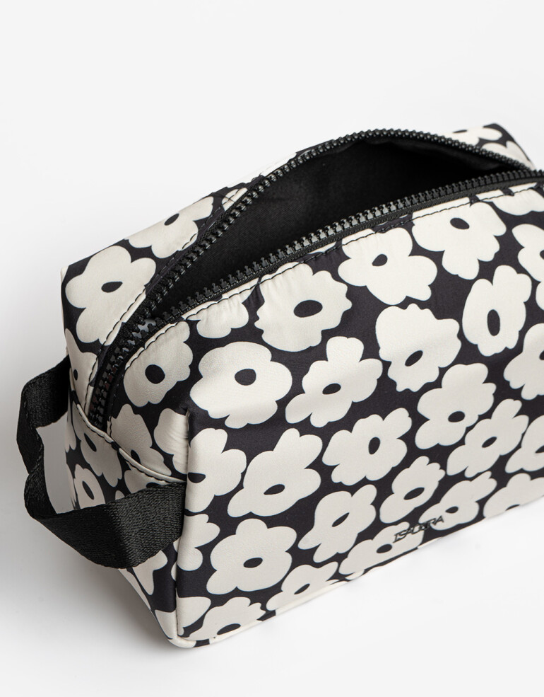 Porta Cosméticos Nylon Portacosméticos De Material Reciclado - Estampado Flores