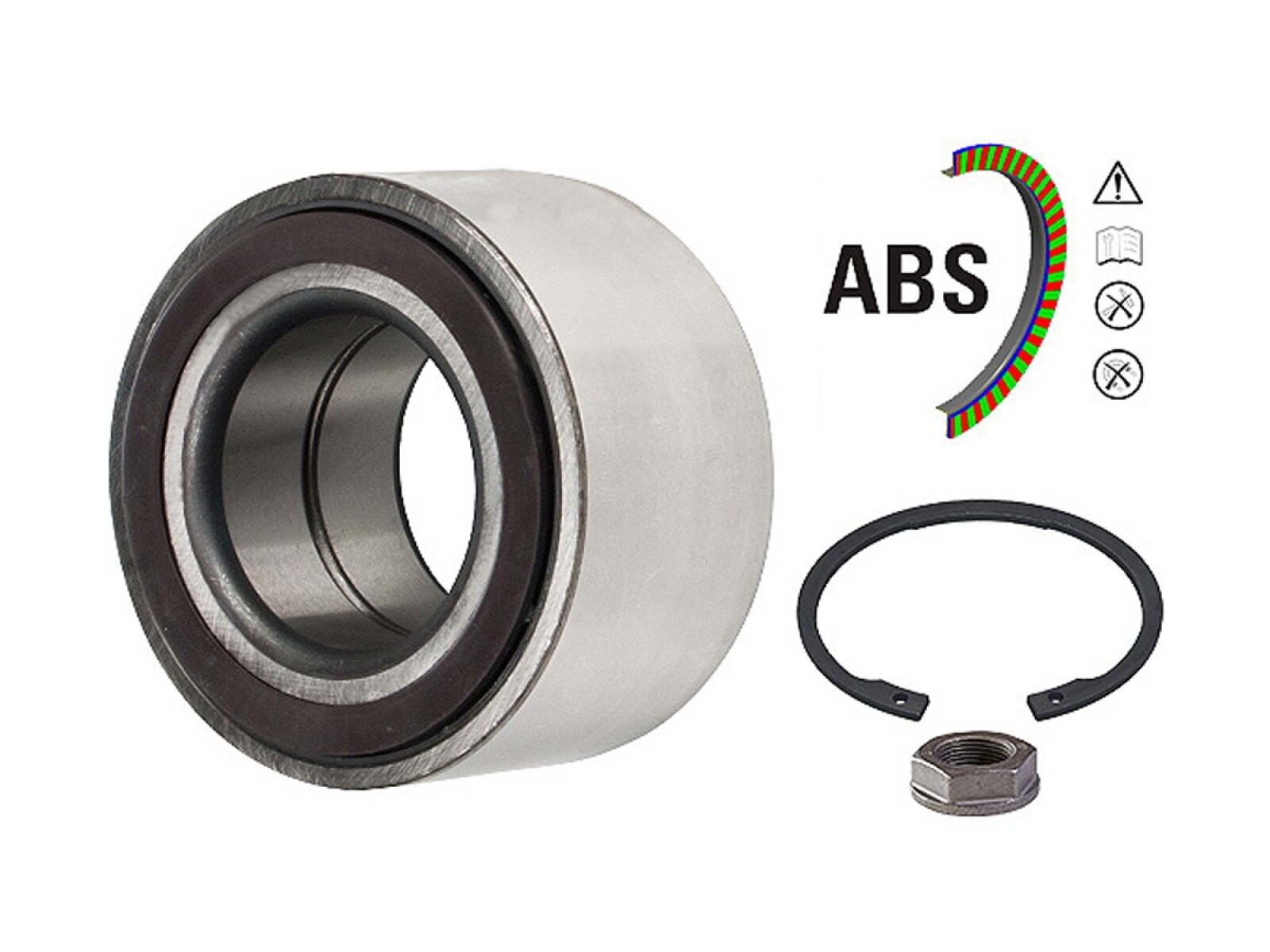 Rueda Del Rod Doble HileraPeug 508 18-25 int.Ø45x ext.Ø83x45 