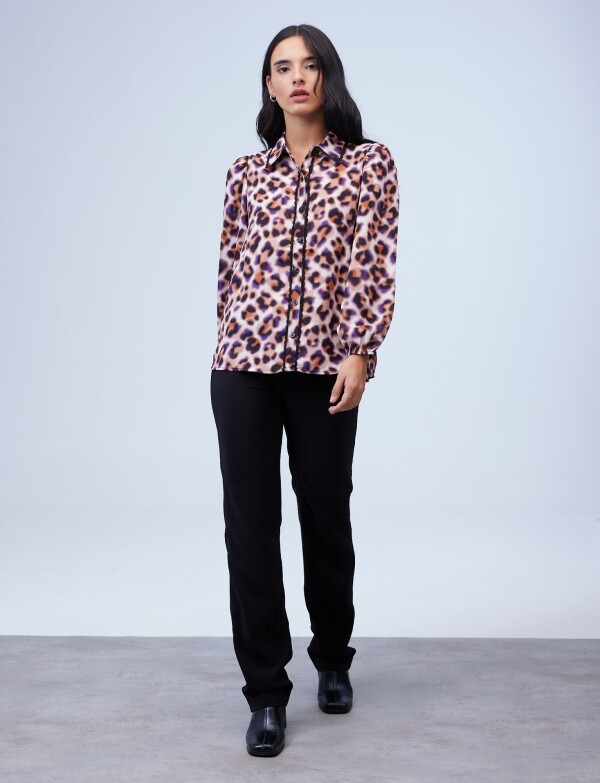 Camisa Gasa Puntilla MULTI/ROSA