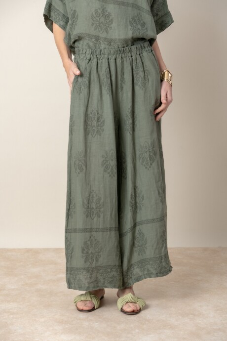 PANTALON SELENA Verde seco