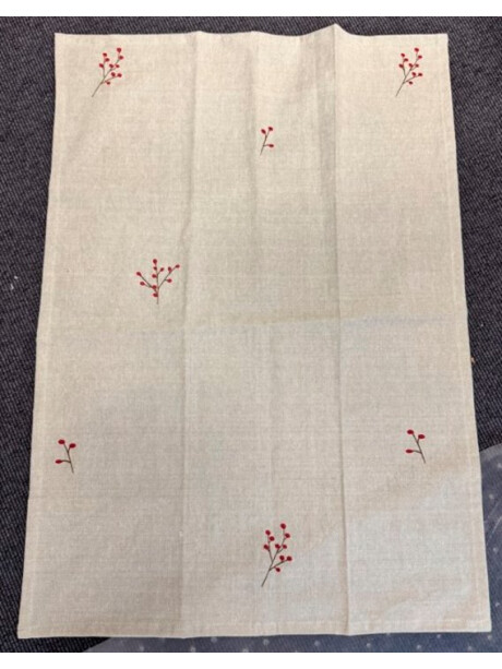 Repasador navideño HYME 50x70 cm beige 2u. Repasador navideño HYME 50x70 cm beige 2u.