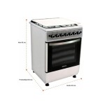 COCINA INOX 3H + 1DISCO HORNO – GRILL - ENCENDIDO-TURBO CONVECCIÓN acero inoxidable