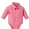 Camisa Body cuadrille rojo