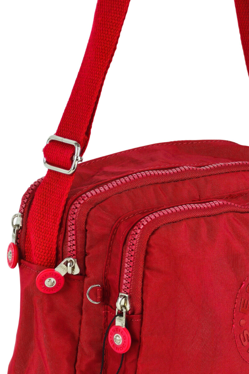 Morral con bolsillos Rojo